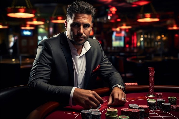 Live dealer at Spadegaming baccarat table on rusa4d login